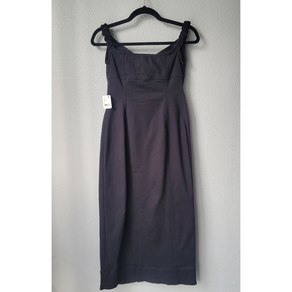 NWT Free Peop Linnea Midi Dress Size XSmall In Black Combo - Picture 6 of 14